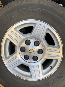 Chevy rims , tire
