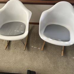 White Rocking Chairs MCM