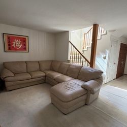 LEATHER SOFA - Macys, Like New