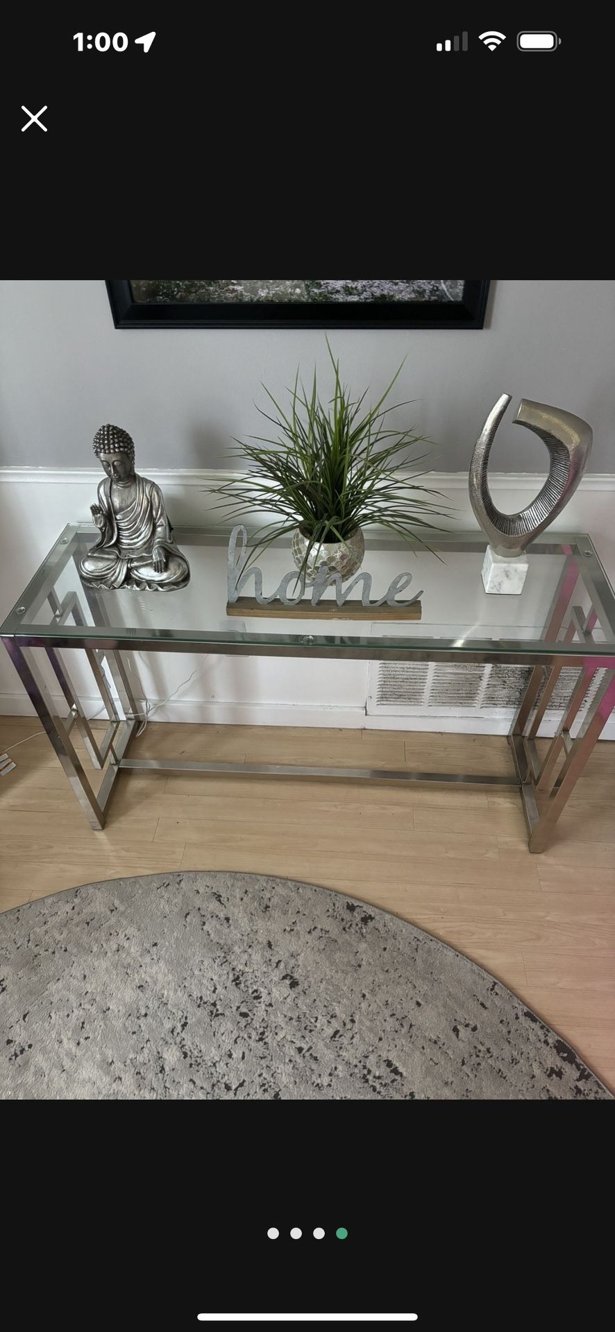 Glass Table Console