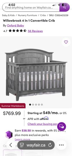 Beautiful Solid Wood Crib