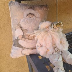 Santa Pillow And Doll