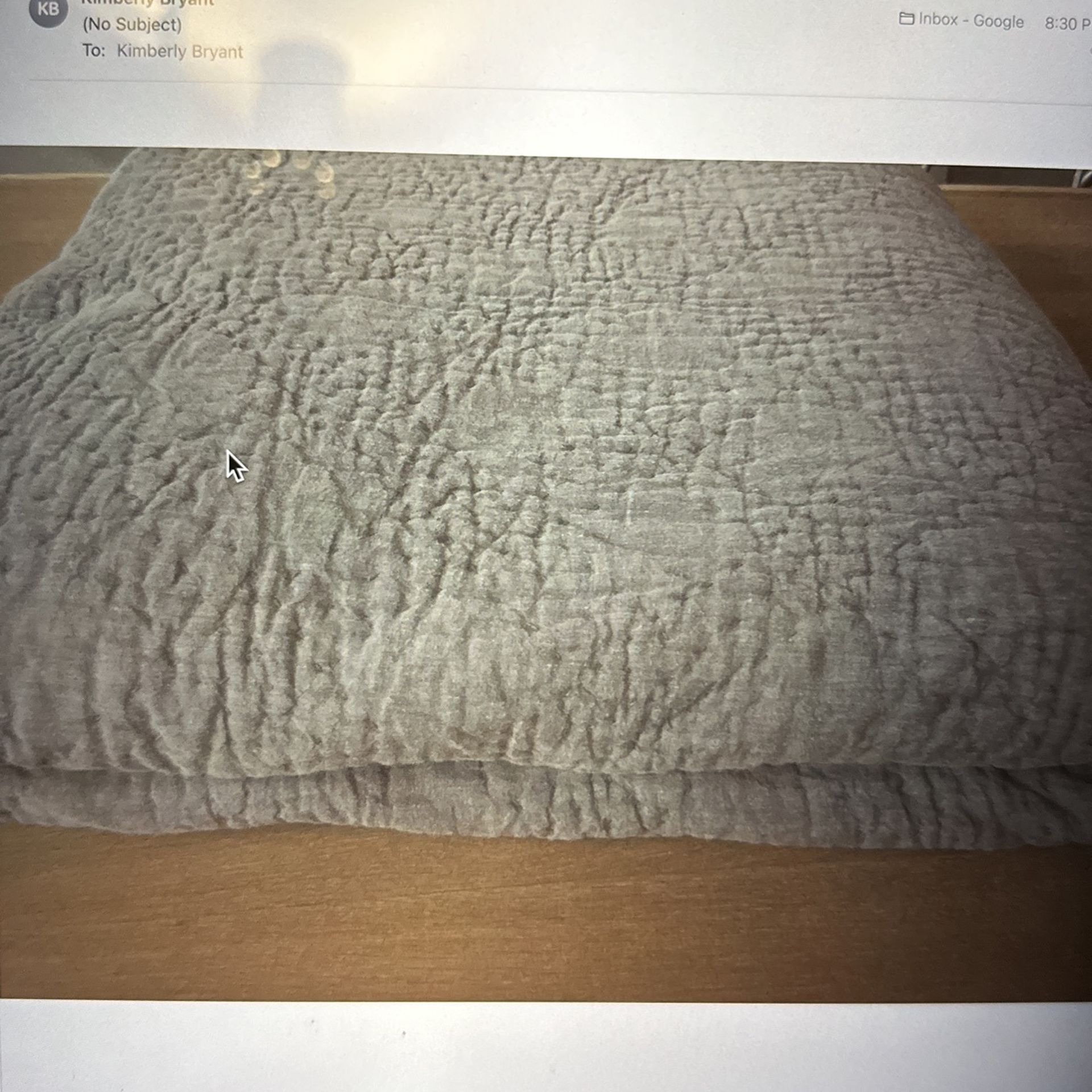Restoration hardware Linen Quilt King for Sale in Los Angeles, CA OfferUp