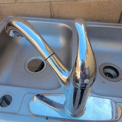Kitchen faucet and sink