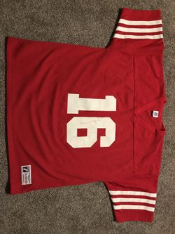 Joe Montana 49ers Logo 7 Men’s jersey as XL