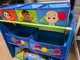 Cocomelon design an store 6 bin toy storage