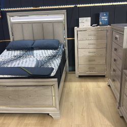 OM• $38 Initial • Brand New Vail Queen Size Bedroom Set