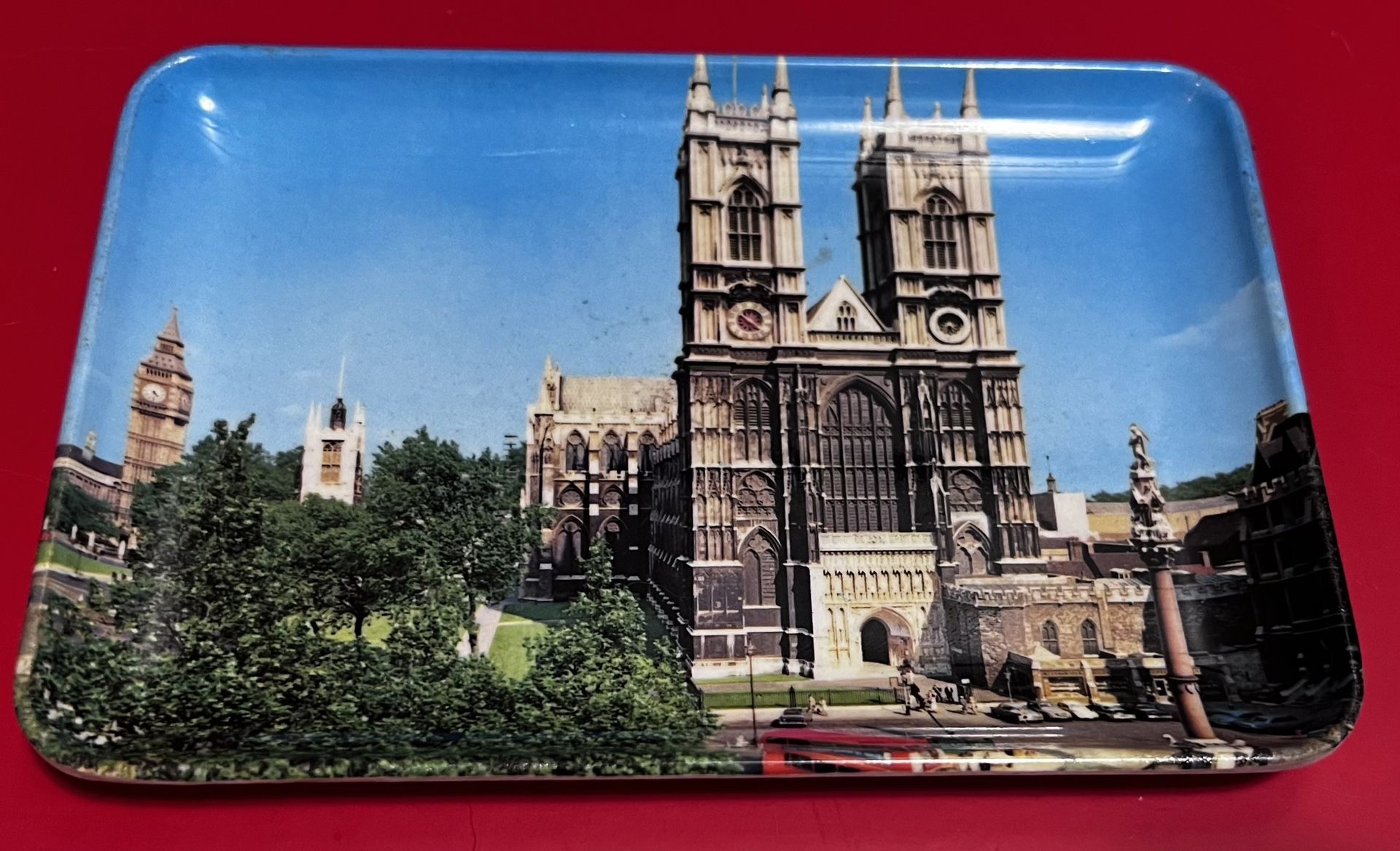 Vintage Melamine Souvenir Tray Westminster Abbey