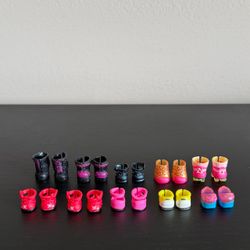 Lol Surprise Doll 10 Pairs of Shoes Boots Rollerskates Multicolor MGA