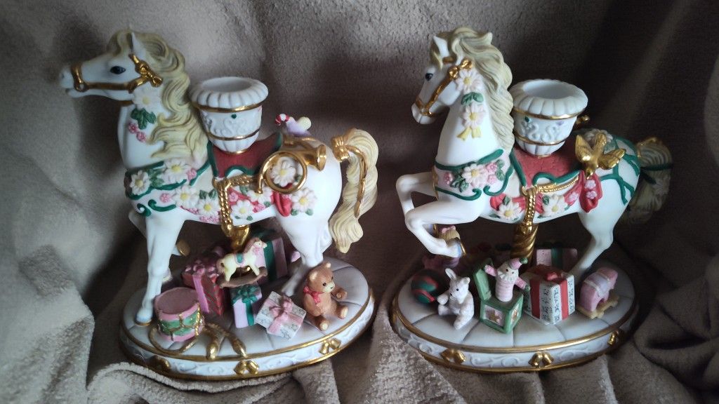 Danbury Carousel Candlestick Holders