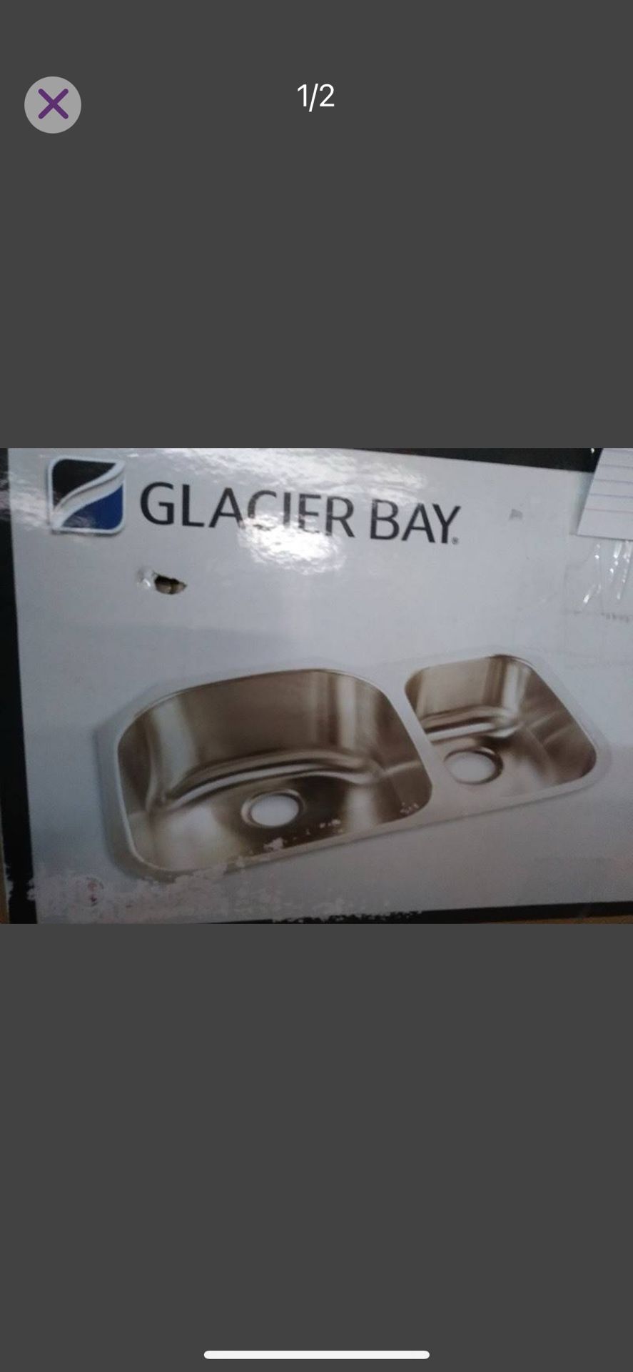 New Glacier Bay Double Kitchen Sink 16 Guage