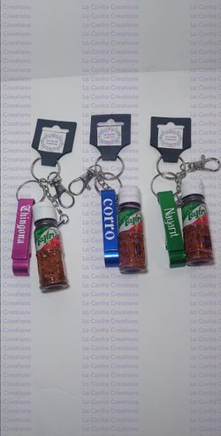 Tajin And Bottle Opener Keychain 