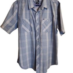 Billabong Short Sleeve Plaid Top Men's Sz XL