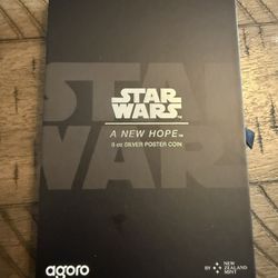 3oz Silver Star Wars Agoro With Box And COA