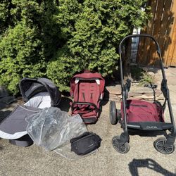 Nuna Travel System – Stroller, Bassinet, Accessories – Gently Used!