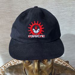 Supreme Vampire 6-Panel Black Baseball Cap