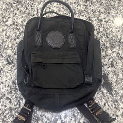 Fjällräven Kånken No. 2 Mini Backpack – Black Leather (Authentic)