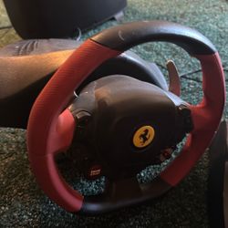 a Thrustmaster Ferrari 458 Spider Wheel