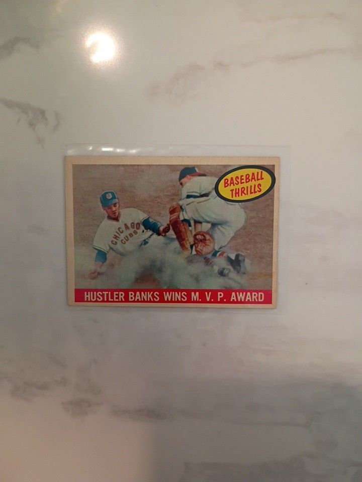 Vintage Baseball Card: Ernie Banks