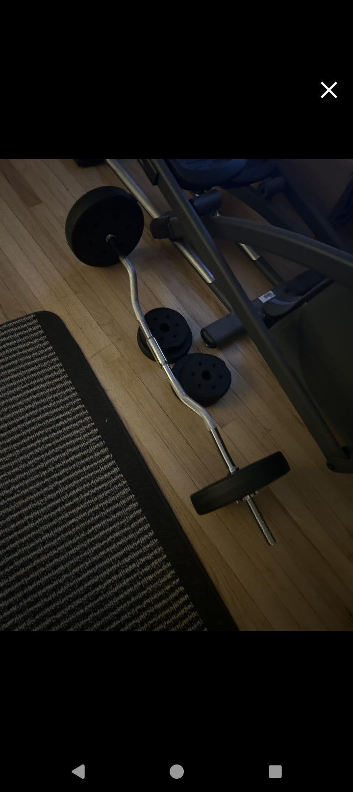 Olympic Curl Bar & Weights (66LB