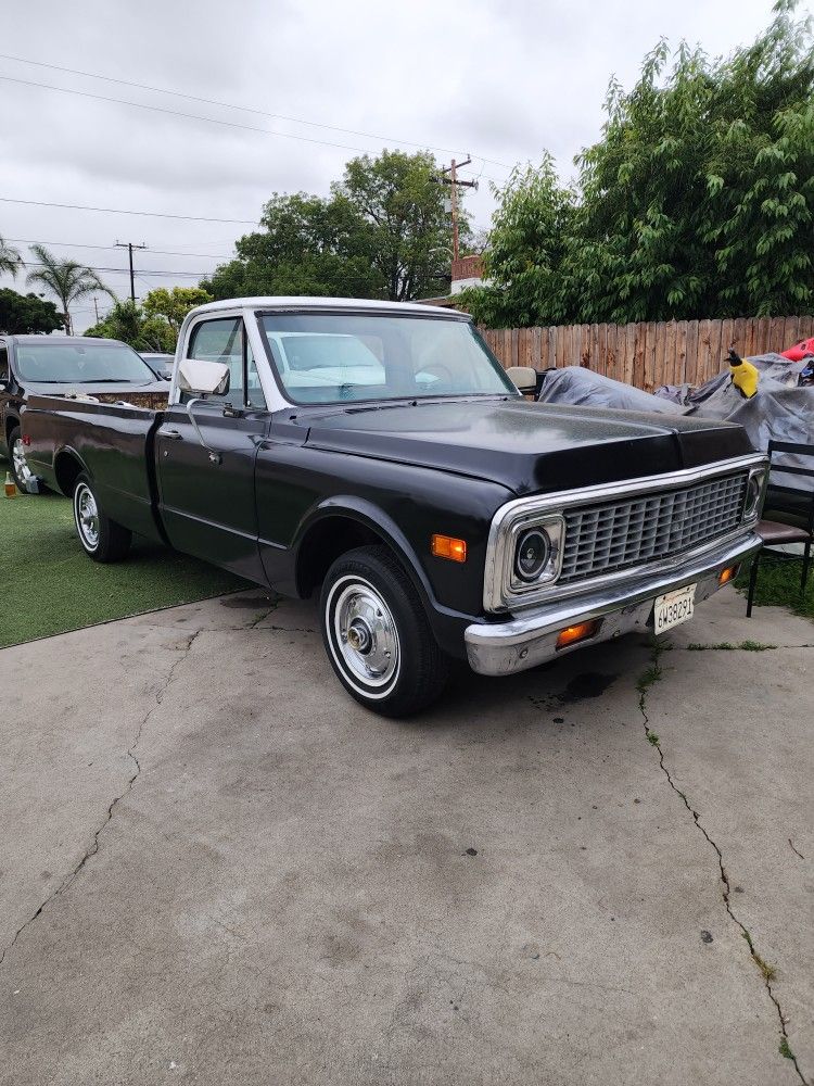 Fatherra 230051 Carrozzeria Verniciata Per 1972 Chevy C10 - Nero - Modellismo On Road