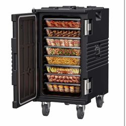 Pick Up: 127QT Catering Food Warmers with Swivel Casters, 304 Stainless Steel Latch and Door Shaft, Insulated Food Carrier Pans (NOT Included), Hot Bo