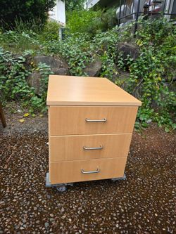 3 drawers rolling office cabinet storage cabinet