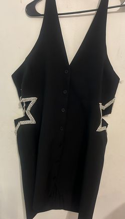 Black Star Embellished Dress Sz 14