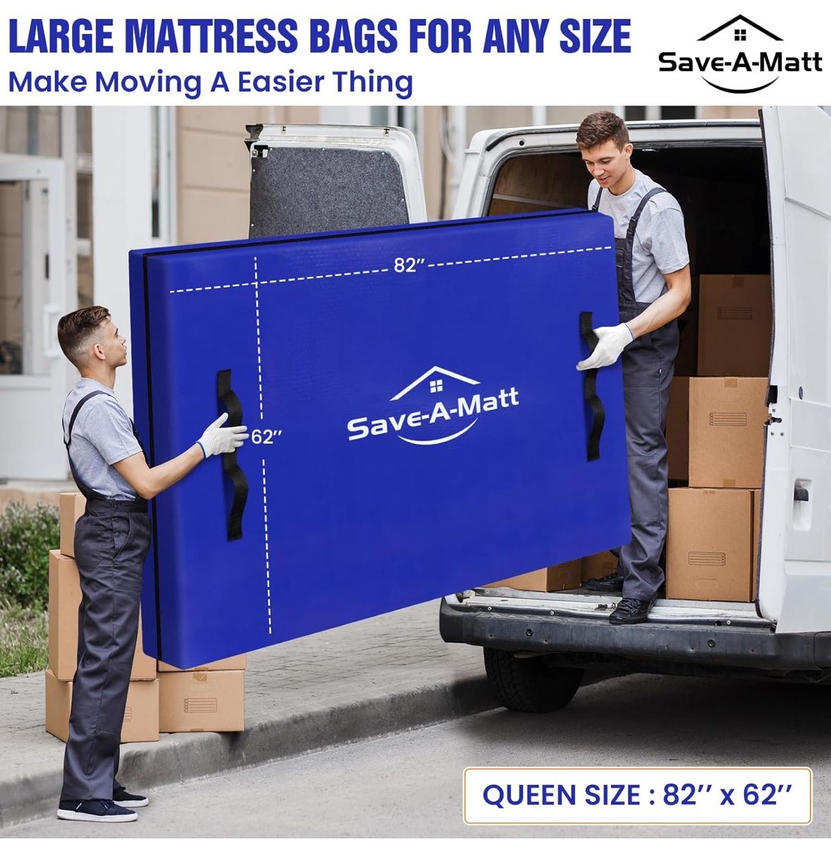 Mattress Bags for Moving - Extra Thick & Durable Queen
