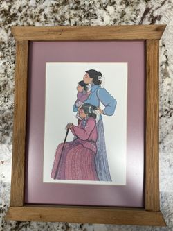 Virginia A Stroud Print Of Three Generations Of Weavers