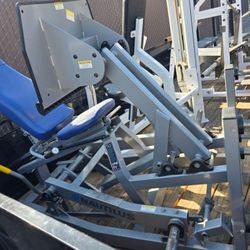 Nautilus xpload seated leg press workout fitness plate loaded gym equipment exercise