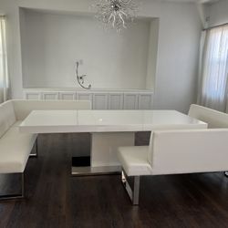 New Dining Table And Benches
