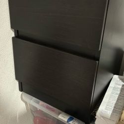 Black Brown Nightstand