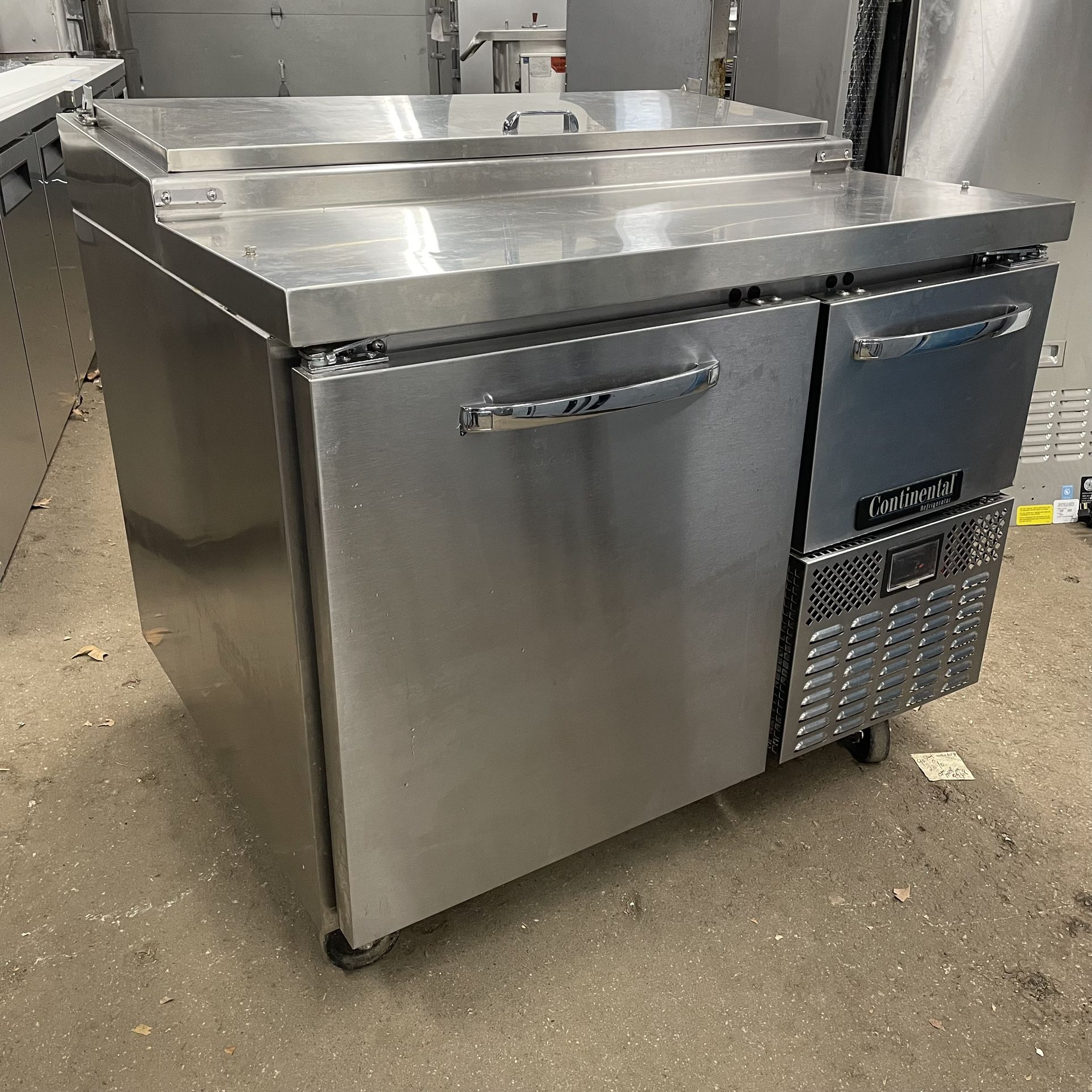 Continental PA43N Prep Refrigerator – 2 Door Model with Cold Pan Storage