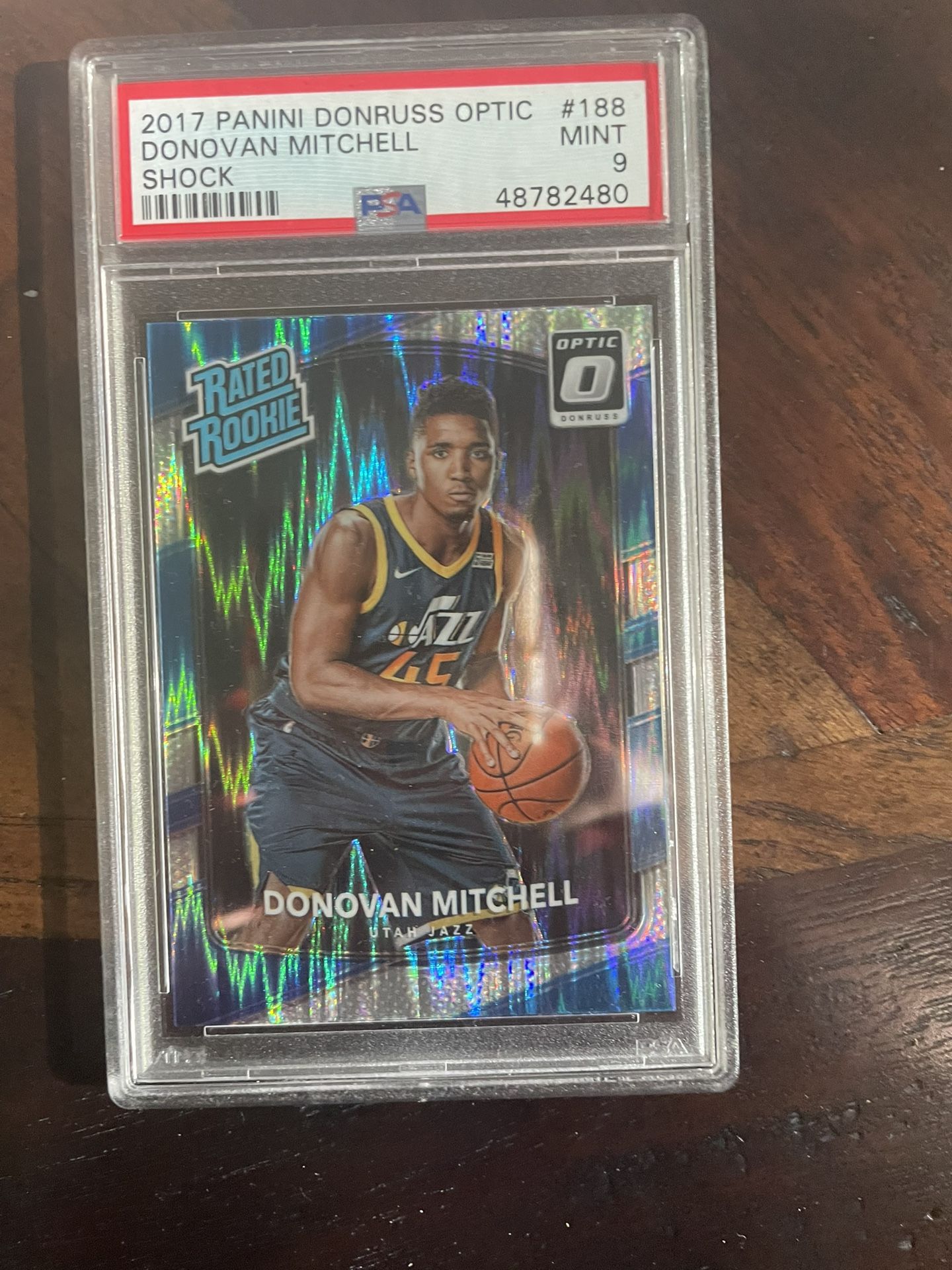 Send Offers Cash Or Trade! Donovan Mitchell Rated Rookie Shock PSA 9