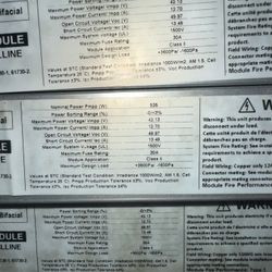 New Solar Panels, 535w 