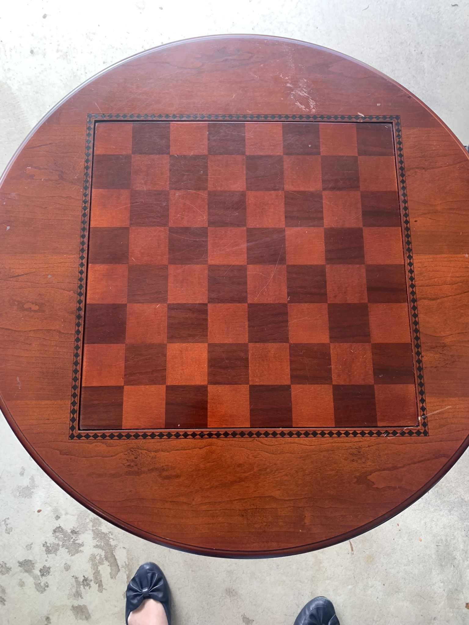 Chess Table With 2 Drawers