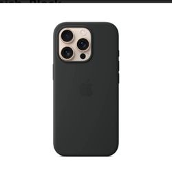Apple iPhone 16 pro Silicone Case Black