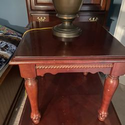 Coffee Table, End Table And Lamp