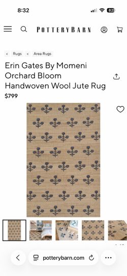Erin Gates handwoven jute rug