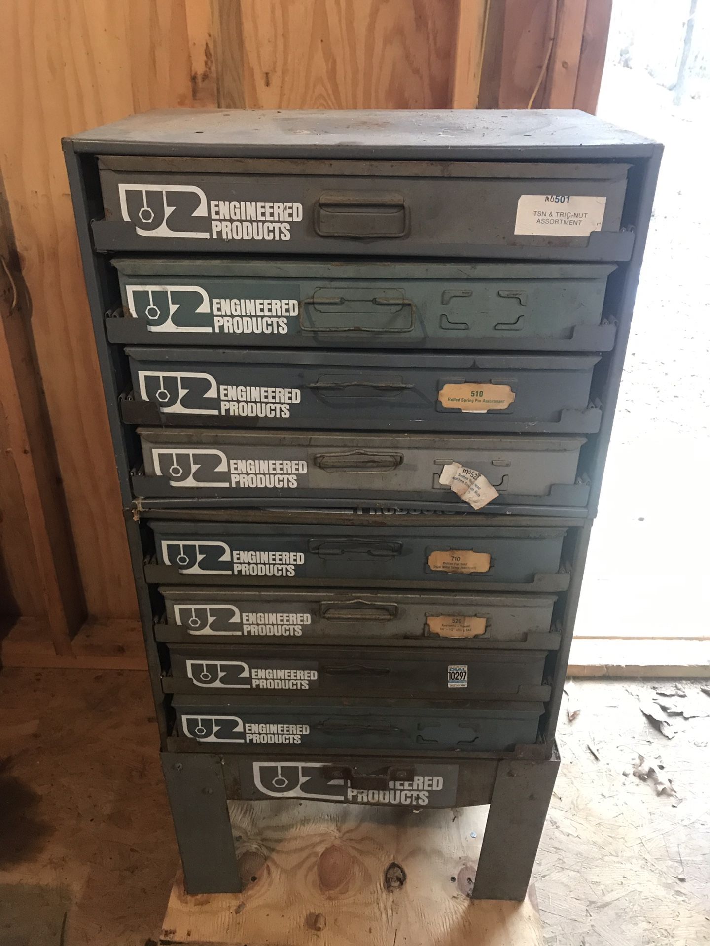 VINTAGE UZ ENGINEERED PRODUCTS PARTS ORGANIZER