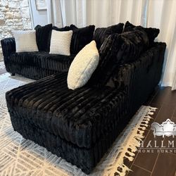 New Fluffy Corduroy Sectional Couches