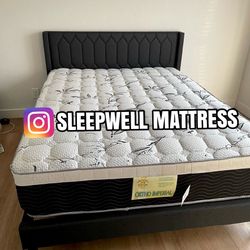 New Queen Bed Frame With Mattress 