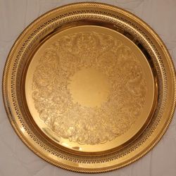 Ornate Gold Decorative Tray / Display