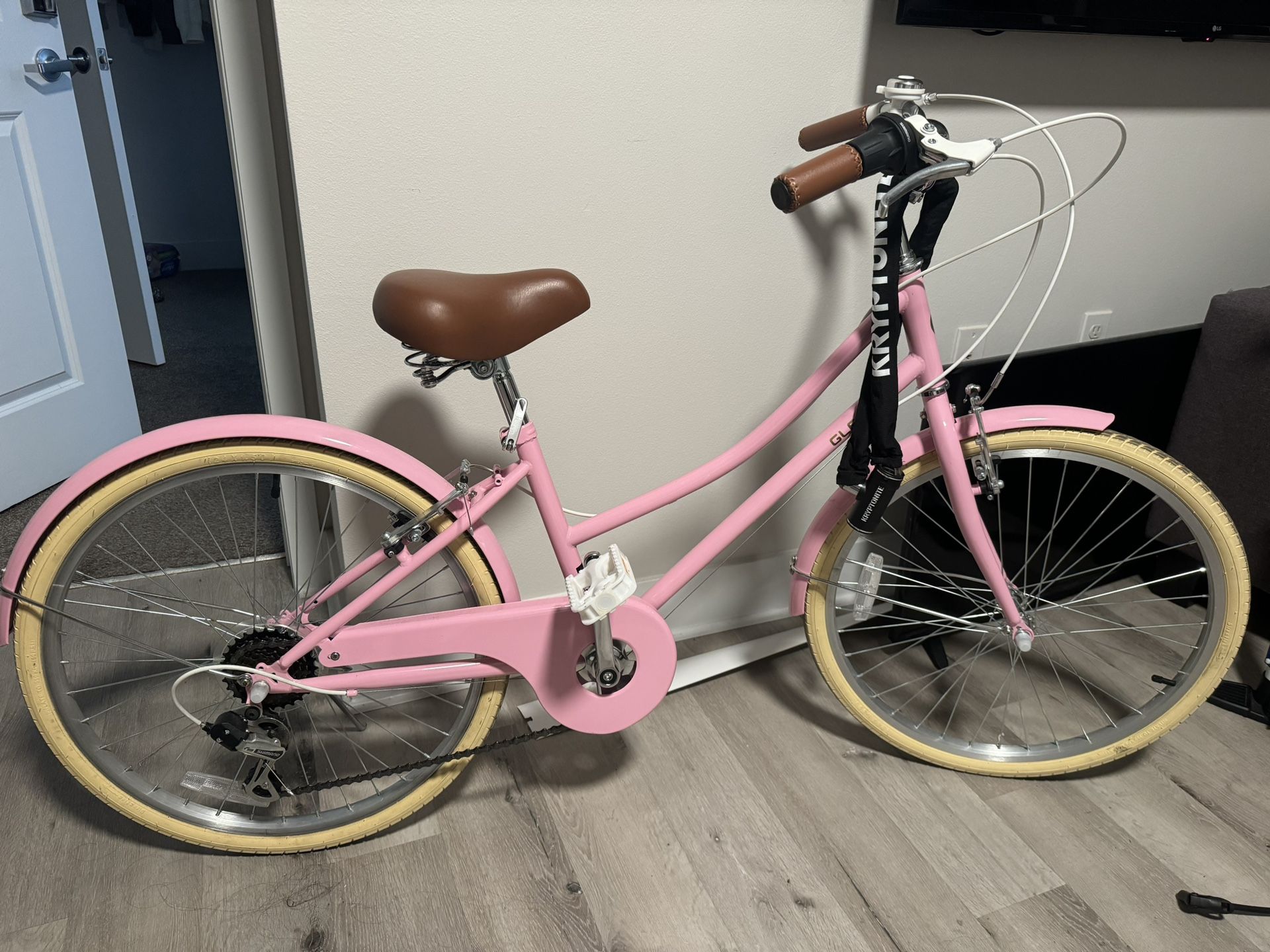 24-Inch Beach Cruiser Bike, 6-Speed
