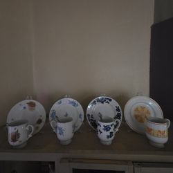 Seasonal Cup, Saucer & Matching Spoon.