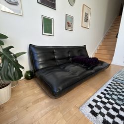 Urban Outfitters Greta Recycled Leather XL Sleeper Sofa