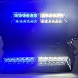 2pc Led Dash Light White Blue