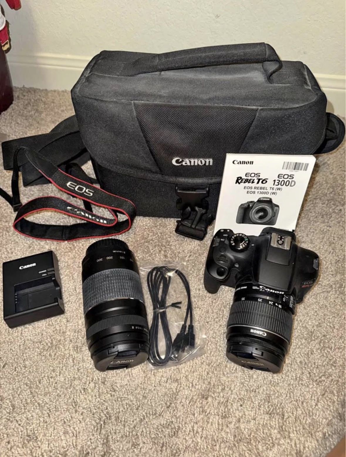 Canon Rebel T6 DSLR Camera