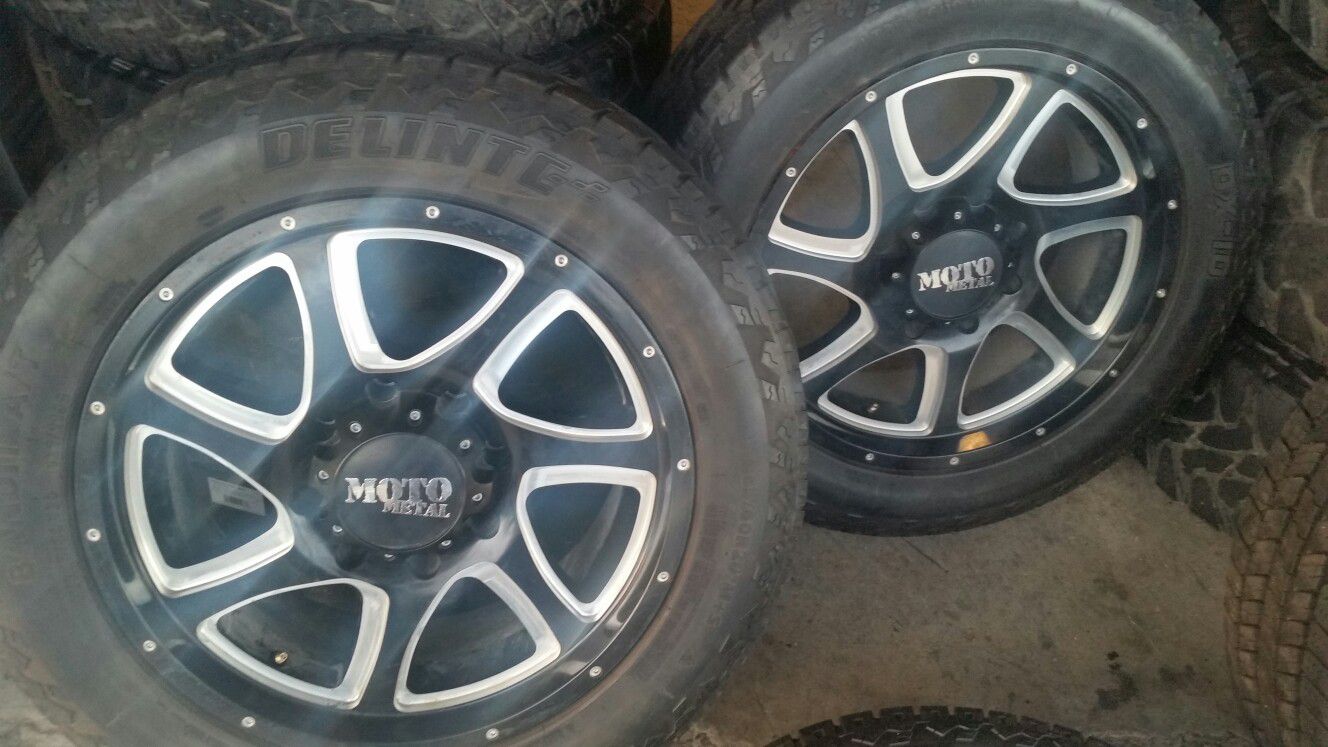 Wheels and tires lt 265/60r20" 8 lug Silverado gmc in utility truck 8x180,mm 2012 to 2019